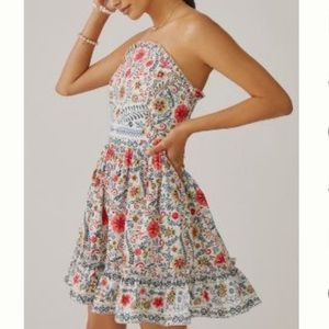 FOREVER THAT GIRL RUFFLE TUBE MINI DRESS